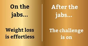 how to keep weight off after the jabs