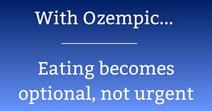 eating is no longer optional