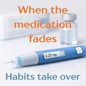 Key message about what happens after stopping GLP-1 medication